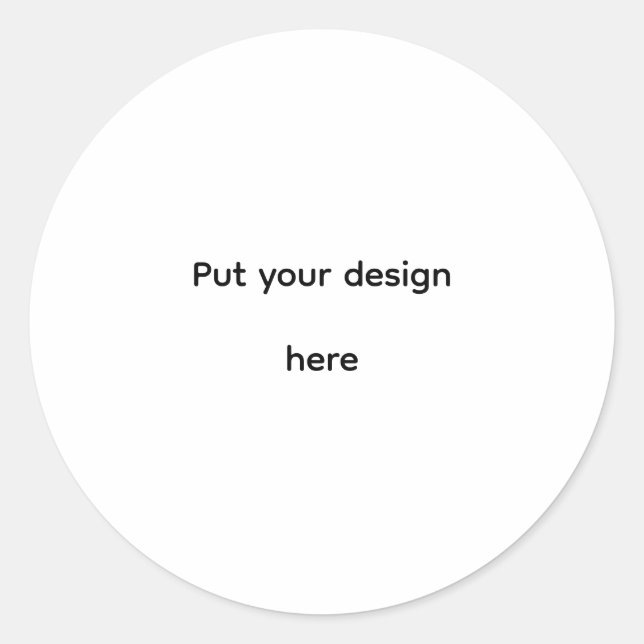 New Classic Round Sticker (Front)