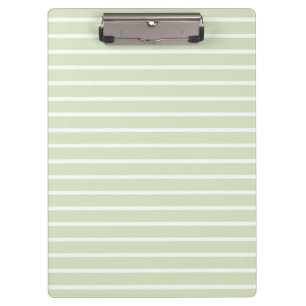 New Clean Stripes Green Clipboard