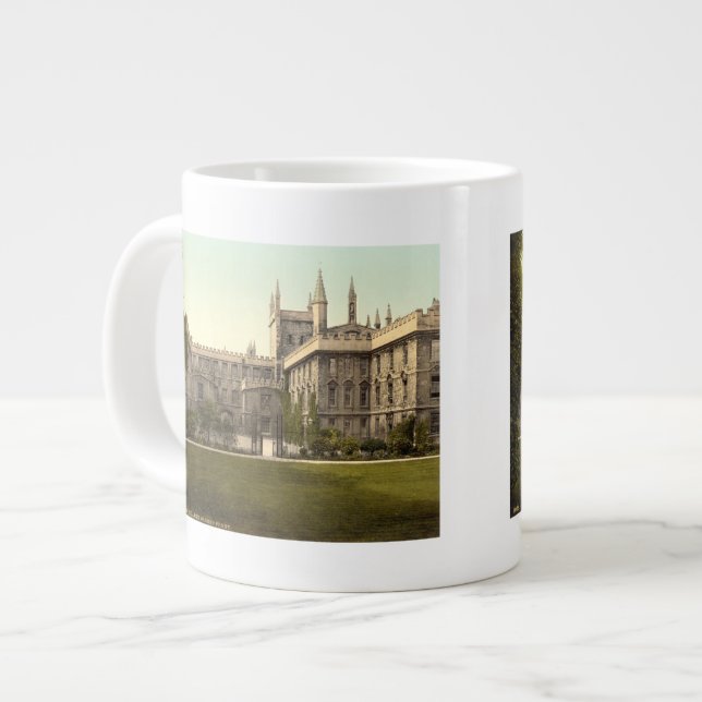 New College, Oxford, England Large Coffee Mug (Front Left)