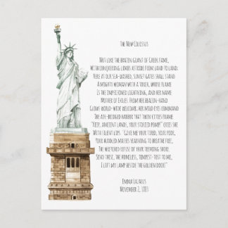 New Colossus Liberty Statue Postcard