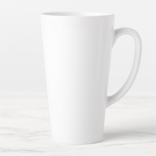 New colour personalize Text Logo Latte Mug (Right)