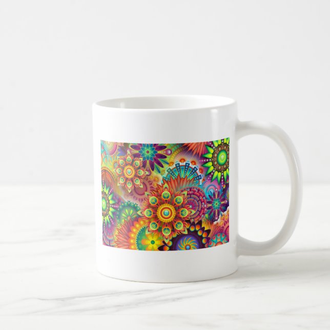 New Colourful Abstract BackGround Coffee Mug (Right)
