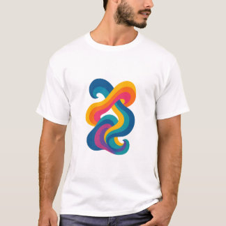 New Colourful Abstract Design T-Shirt