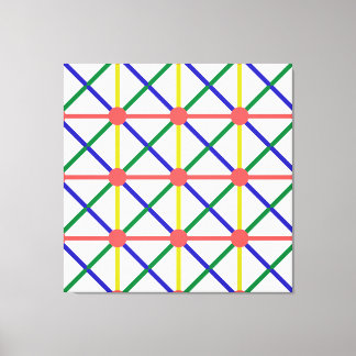 new colourful circle,square and rectangle,patterns canvas print