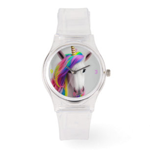 New Colourful Girl Unicorn Watch