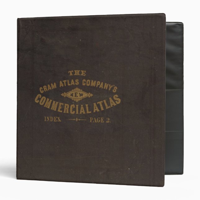 New commercial atlas, United States Binder (Front/Inside)