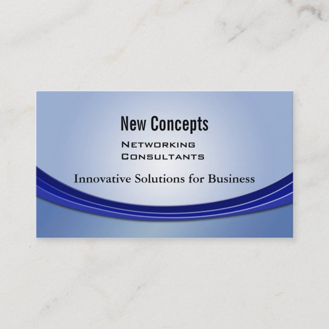New Concepts, IT Consultants Business Card (Front)