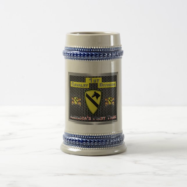 New Cool Redesigned 1st Cavalry Division Beer Stein (Center)
