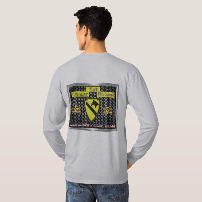 New Cool Redesigned 1st Cavalry Division T-Shirt (Back Full)