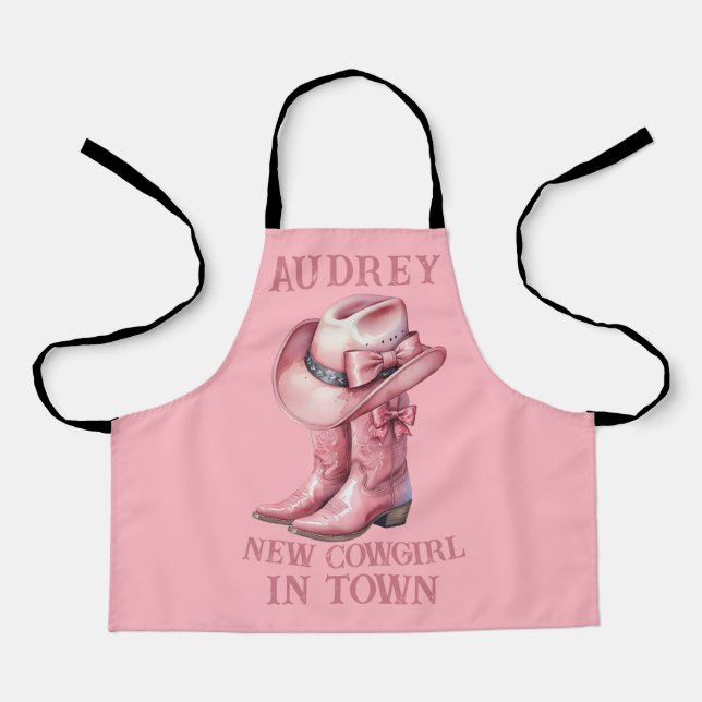 New Cowgirl In Town Apron (Front)