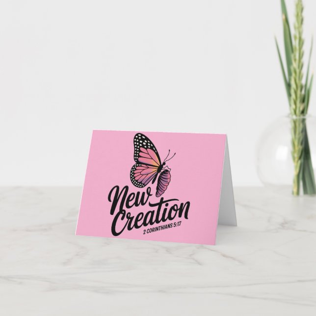 New Creation Christian Thank You Card (Front)
