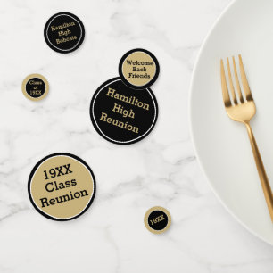 New! Custom class reunion table confetti