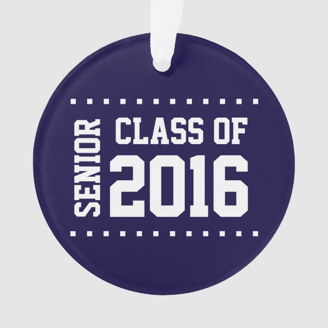 New Customizable Class of 2016 Ornament (Front)