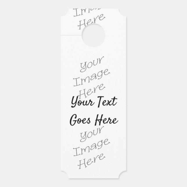 New Customizable Items Door Hanger (Front)