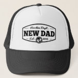 New Dad 2016 Trucker Hat<br><div class="desc">new daddy 2016 rookie dept</div>