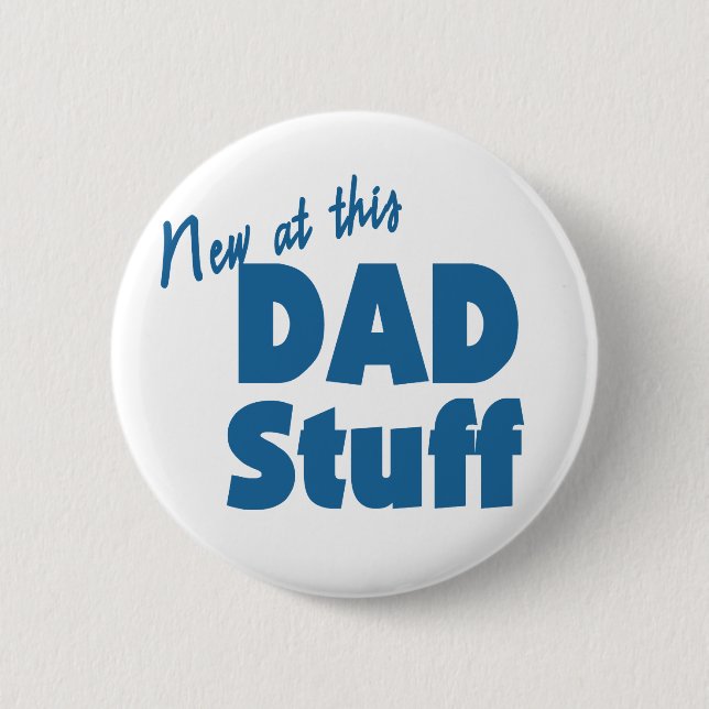 New Dad 2 Inch Round Button (Front)