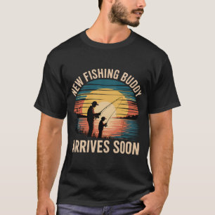 New Dad Announcement Father's Day Funny Fishing Fu T-Shirt