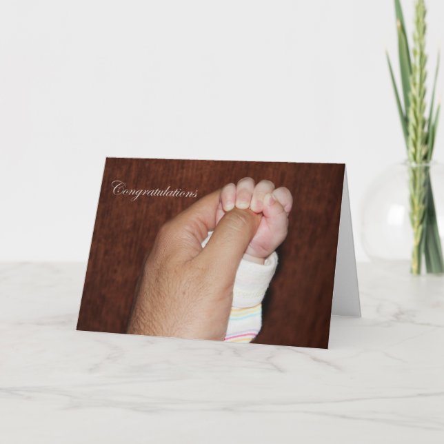 new dad, Congratulations Card (Front)