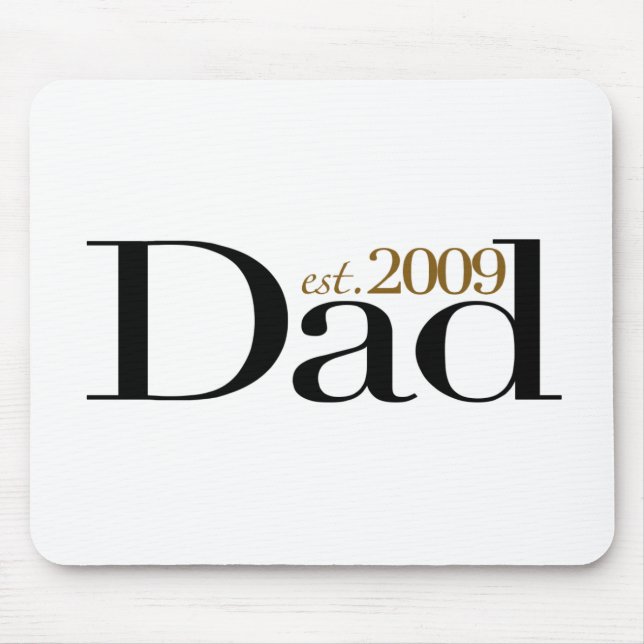 New Dad Est 2009 Mouse Pad (Front)
