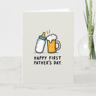 New Dad Funny First Fathers Day Card