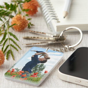 New Dad Gift for Father's Day Photo Keychain