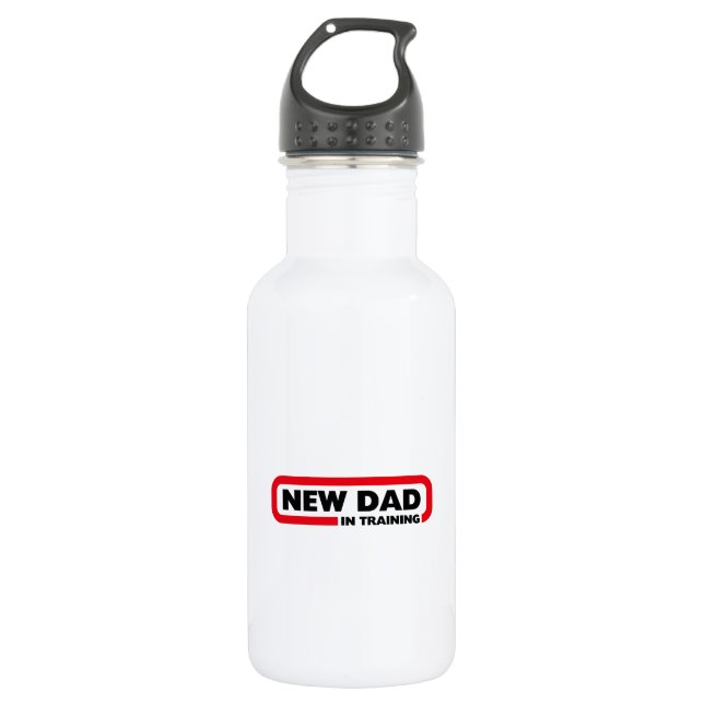 New Dad in Training 532 Ml Water Bottle (Front)