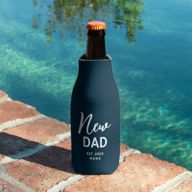 New Dad Modern Established Personalized Bottle Cooler (In Situ Pool)