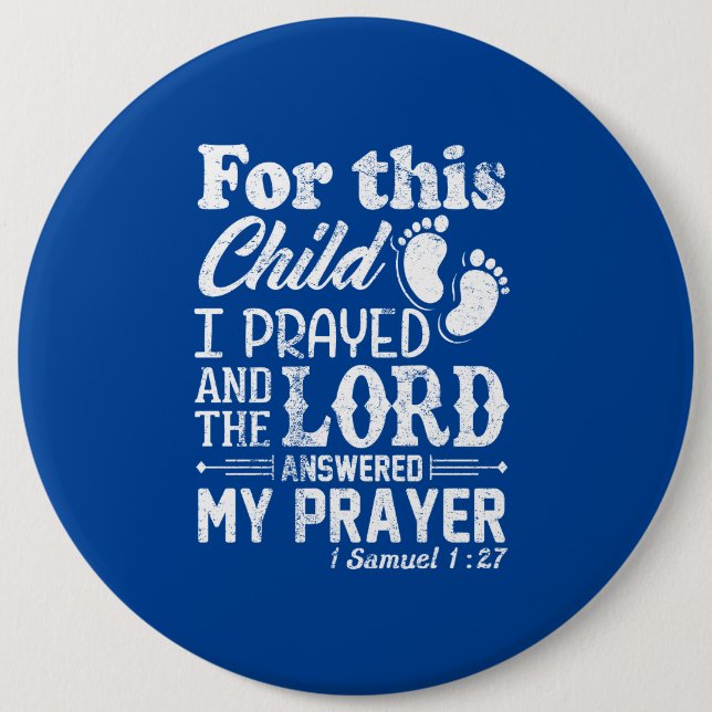 New Dad New Mom to Be   6 Inch Round Button (Front)
