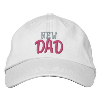 New Dad of Baby Girl, Proud Parent of Newborn Embroidered Hat