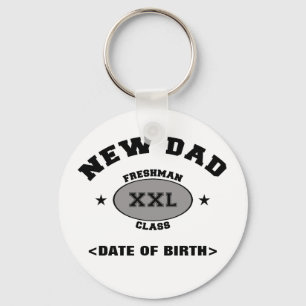 New Dad Personalized Gift XXL Keychain