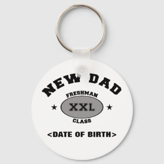 New Dad Personalized Gift XXL Keychain