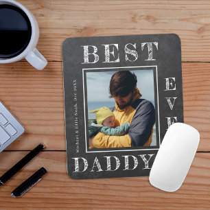 New dad photo personalized First Fathers Day Mouse Pad