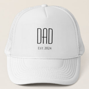 New Dad Simple Father's Day Simple Minimalist Trucker Hat