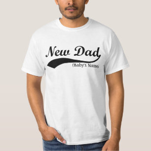 New Dad T-Shirts, Personalized Year or Name T-Shirt