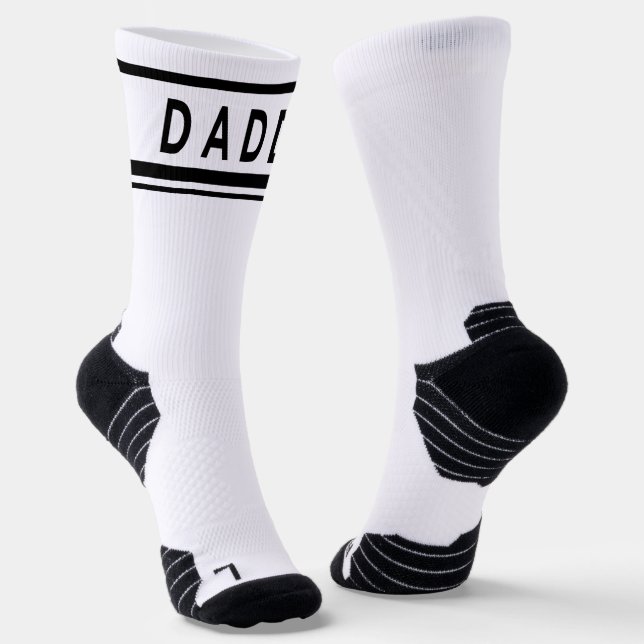 New Dad To Be Socks, Cute Pregnancy Announcement Socks (Angled)