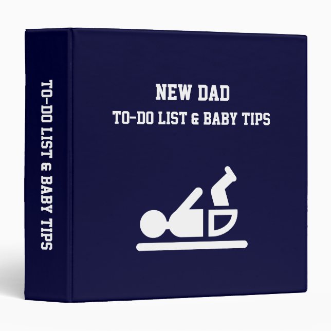 NEW DAD To Do List Binder (Front/Spine)