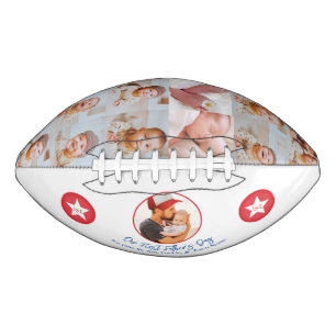 New Dad Typography Cute Keepsake First Fathers Day Football