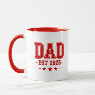 New Dad Varsity Style Fathers Day Newborn Mug