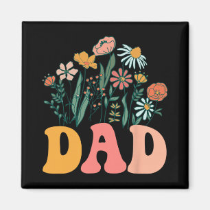 New Dad Wildflower First Birthday & Baby Showe Magnet