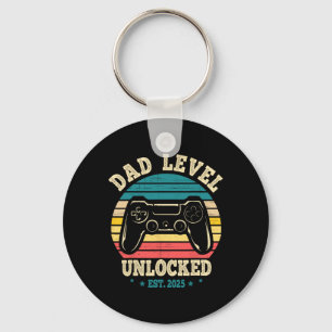 New Daddy I Leveled Up To Dad Mens Pregnancy Idea Keychain