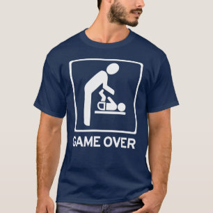 New Daddy to be = Game Over Diaper duty T Shirt