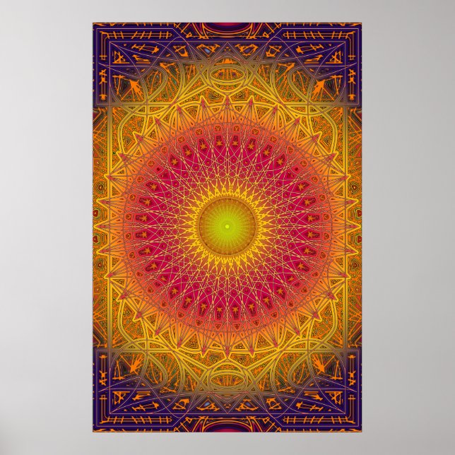 New Dawn Mandala Poster (Front)