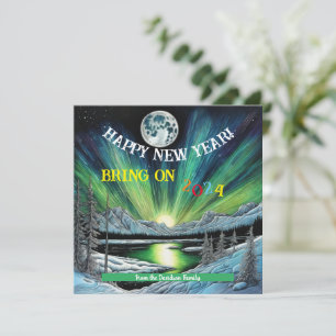 New Dawn, New Day, New Year Flat Greeting Card