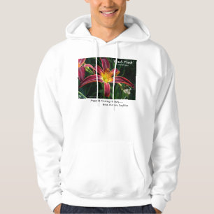 New Day Gardens Shirt- daylily 'Black Plush' Hoodie