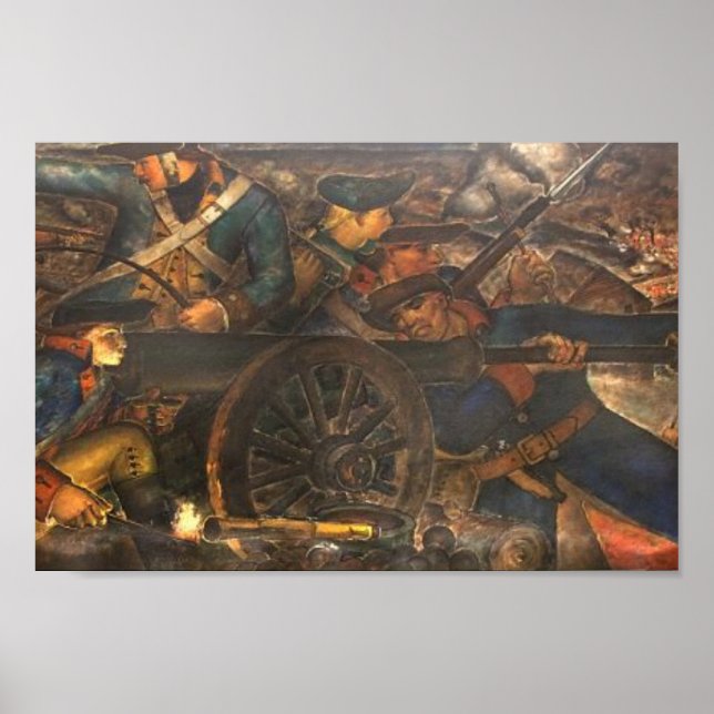 "New Deal" WPA Art Deco Banner Canvas Print (Front)