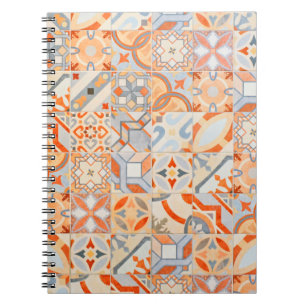 New decorative fashion trend. Mosaic of Hydraulic  Notebook