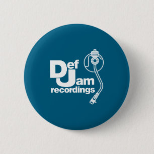 New Def Jam Recordings Logo Clic Rap Hip Hop Me  2 Inch Round Button