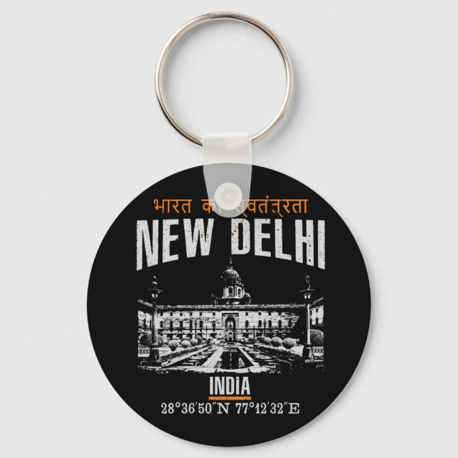 New Delhi Keychain (Front)