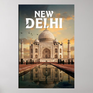 New Delhi travel poster