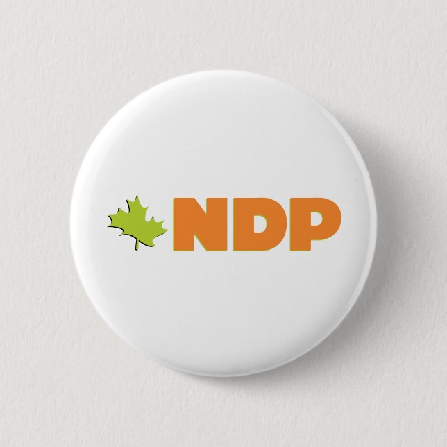 New Democratic Party 2 Inch Round Button (Front)
